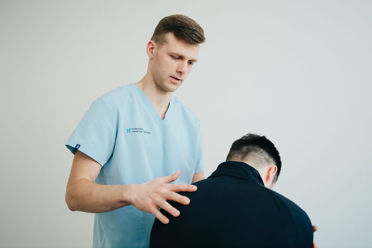 Specialist assessing a person rather than reading an isolated value